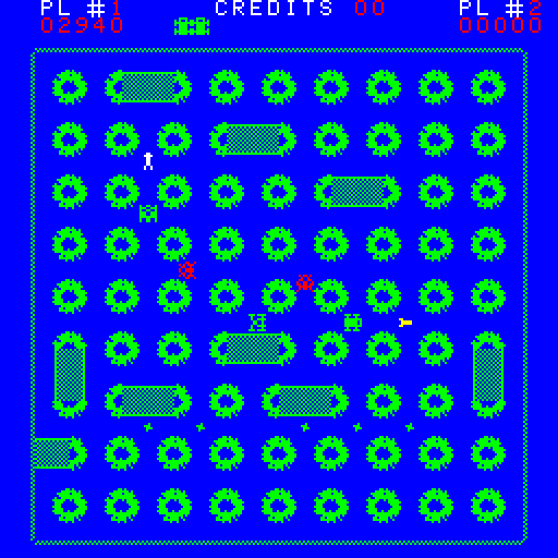 Spectar Arcade Screenshot: You can either shoot opponents or try to avoid them.