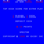 Spectar for Arcade - Title screen.