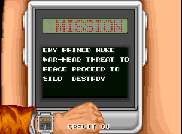 S.P.Y. Special Project Y Arcade Screenshot: Your mission, should you choose to accept it...