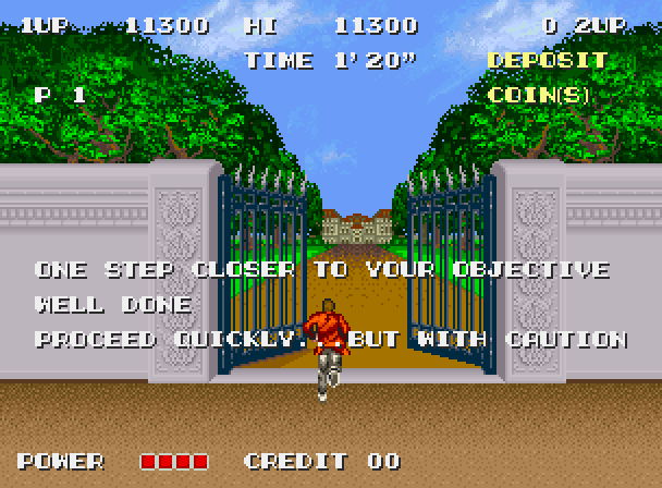 S.P.Y. Special Project Y Arcade Screenshot: I am one step closer to my objective...