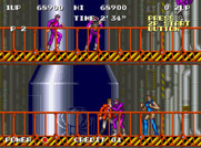 S.P.Y. Special Project Y for Arcade - An enemy caught me on this side scrolling stage...