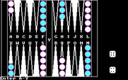 Backgammon for IBM PC/Compatibles - Game start.