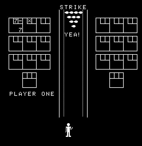 Robot Bowl Arcade Screenshot: I got a strike!