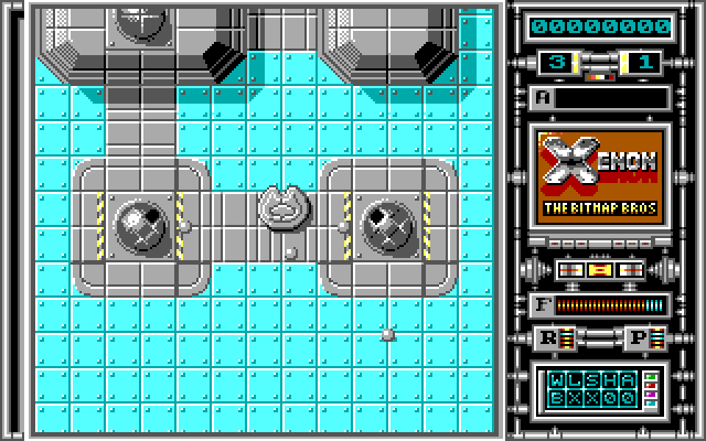 Xenon IBM PC/Compatibles Screenshot: Shoot these gun turrets.