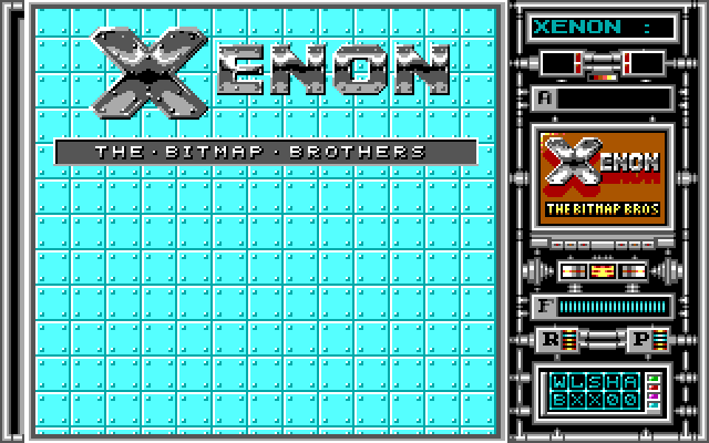 Xenon IBM PC/Compatibles Screenshot: Title screen.