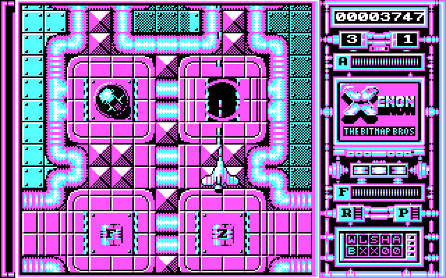 Xenon IBM PC/Compatibles Screenshot: Blast opponents before they blast you!