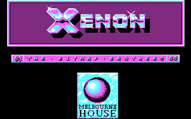 Xenon IBM PC/Compatibles Screenshot: Loading screen.