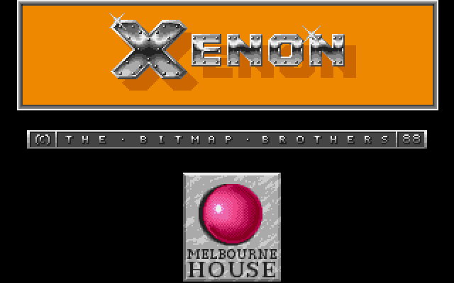 Xenon Amiga Screenshot: Loading screen.