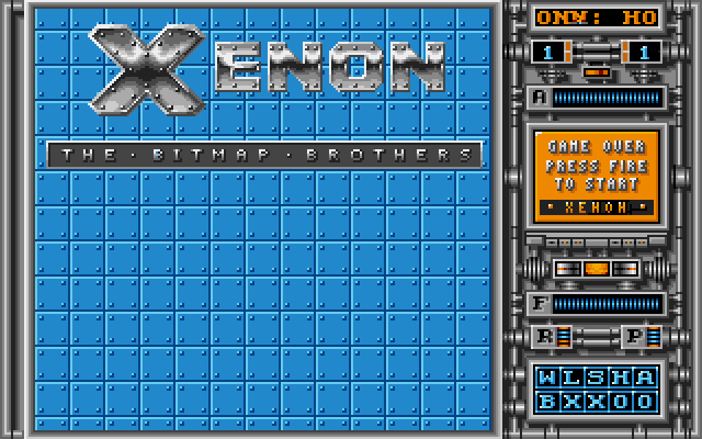 Xenon Amiga Screenshot: Title screen.