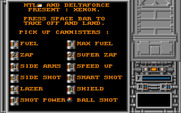 Xenon for Amiga - Items in the game...