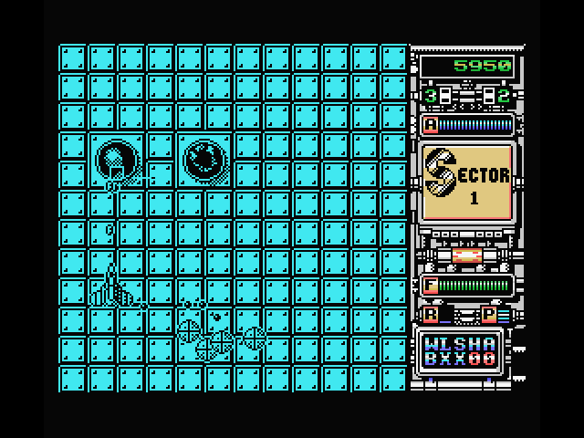 Xenon MSX Screenshot: Shooting targets as a plane.