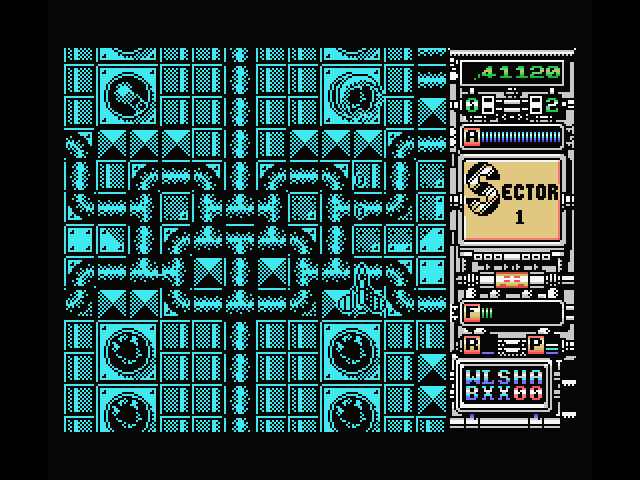 Xenon MSX Screenshot: An increasing number of opponents appear! Shoot quickly before you're shot!