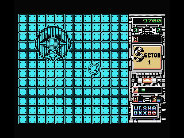 Xenon MSX Screenshot: A large enemy approaches!