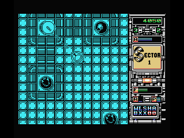 Xenon MSX Screenshot: Don't get caught in the crossfire!
