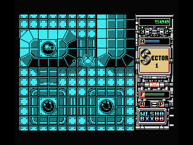 Xenon MSX Screenshot: Game start.