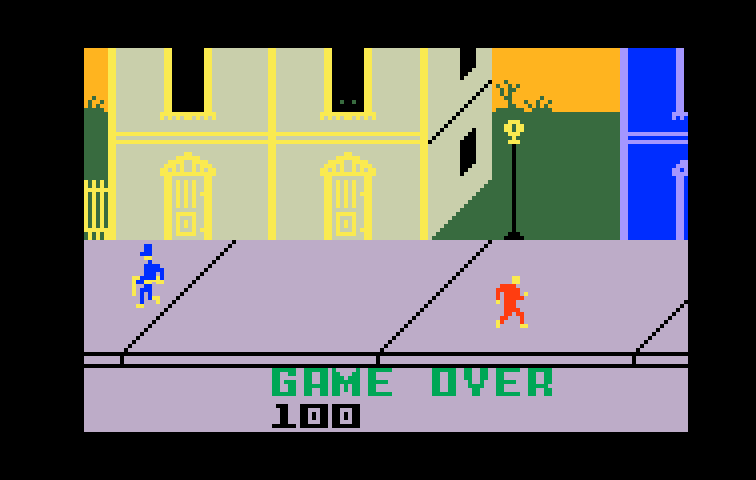 Dracula Intellivision Screenshot: Game over.