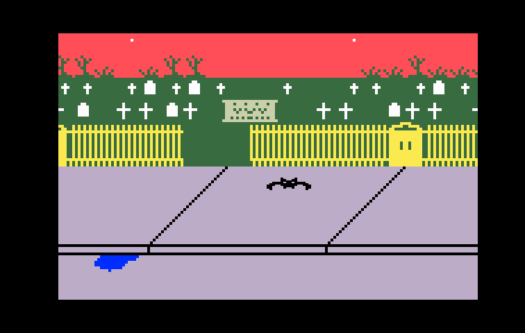 Dracula Intellivision Screenshot: The sun is coming up...