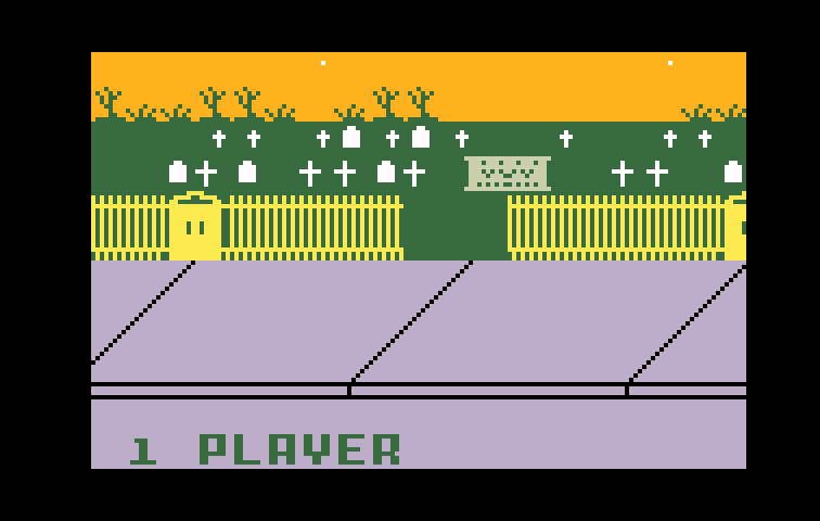 Dracula Intellivision Screenshot: Select 1 or 2 players...