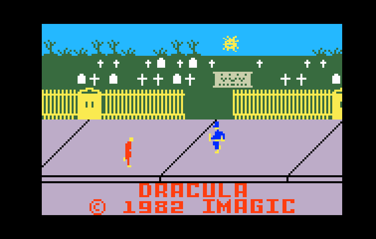 Dracula Intellivision Screenshot: Title screen.