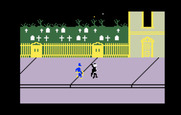 Dracula for Intellivision - Oh no, the constable chases Dracule!