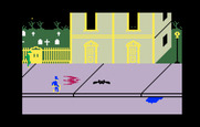 Dracula for Intellivision - The constable is in pursuit! As a bat, other dangers appear as well...