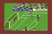 World Cup Soccer for Commodore 64 - Defending the goal...