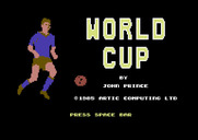 World Cup Soccer for Commodore 64 - Title screen.