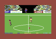 World Cup Soccer for Commodore 64 - The players take the field...