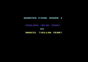 World Cup Soccer for Commodore 64 - Time for round 1.