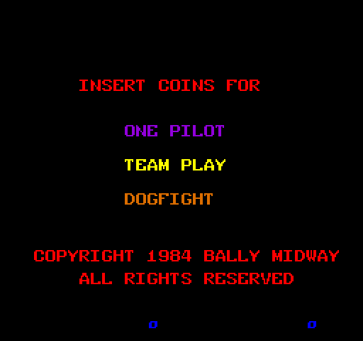 Two Tigers Arcade Screenshot: Insert coins to begin!
