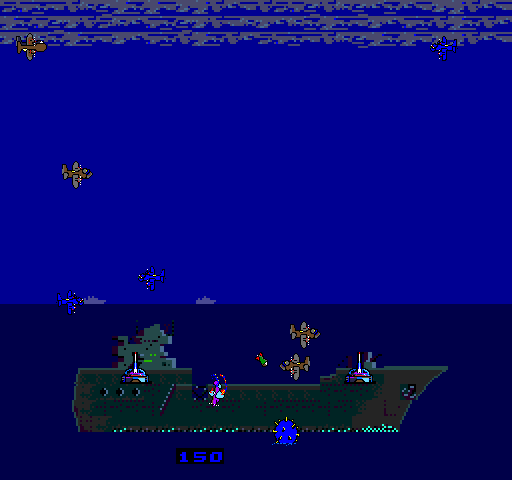 Two Tigers Arcade Screenshot: I'm going down!
