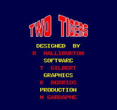 Two Tigers for Arcade - Title screen.