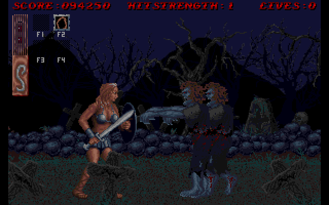 Sword of Sodan Amiga Screenshot: The dead can be tough to get past!