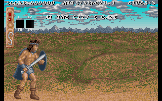 Sword of Sodan Amiga Screenshot: Game start.