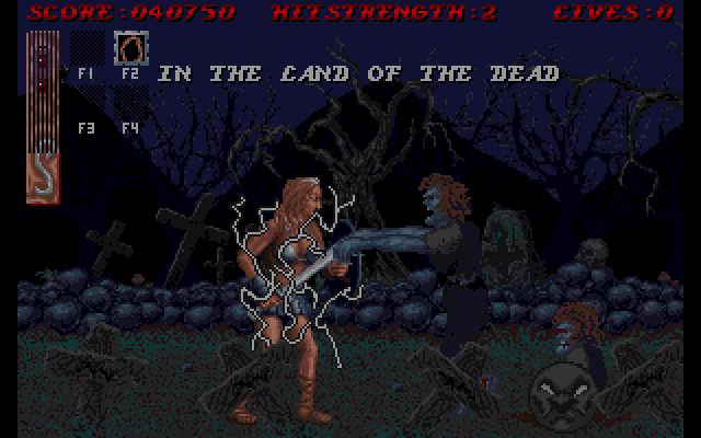 Sword of Sodan Amiga Screenshot: Entering the land of the dead...