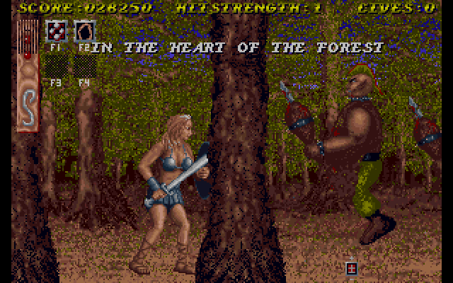 Sword of Sodan Amiga Screenshot: Entering the forest!