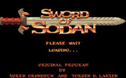 Sword of Sodan for Amiga - Loading screen.