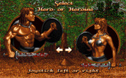 Sword of Sodan for Amiga - Choose a character.