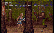 Sword of Sodan for Amiga - Entering the forest!