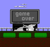 Super Sprint for NES / Famicom - Game over.