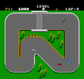 Super Sprint for NES / Famicom - Race in progress...
