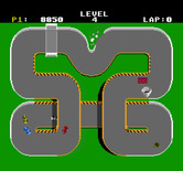 Super Sprint for NES / Famicom - On to level 4...