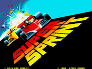 Super Sprint for Arcade - Title screen.