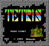 Tetris for NES / Famicom - Title screen.