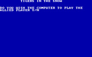 Battle of the Bulge: Tigers in the Snow, The for IBM PC/Compatibles - Setup the computer and human players.,