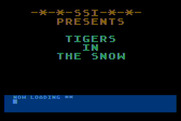 Battle of the Bulge: Tigers in the Snow, The for Atari 8-bit - Title screen.