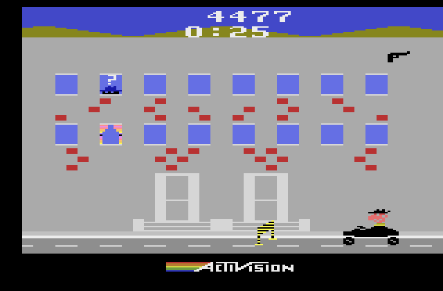 Private Eye Atari 2600 Screenshot: Another dead end!