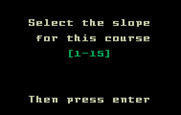 Mountain Madness: Super Pro Skiing for Intellivision - Select the slope for this course.