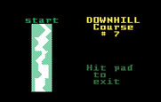 Mountain Madness: Super Pro Skiing for Intellivision - Course overview.