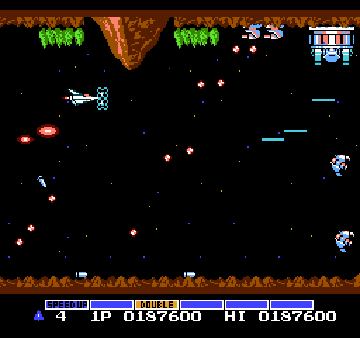 Gradius NES / Famicom Screenshot: On to the next stage...